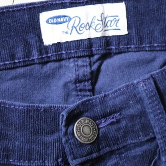 OLD NAVY  Rockstar Super Skinny Corduroy Pants – Navy, Size 4 - Picture 10 of 16